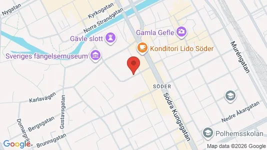 Apartments for rent i Gävle - kort over placeringen