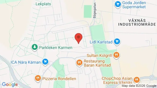 Apartments for rent i Karlstad - kort over placeringen