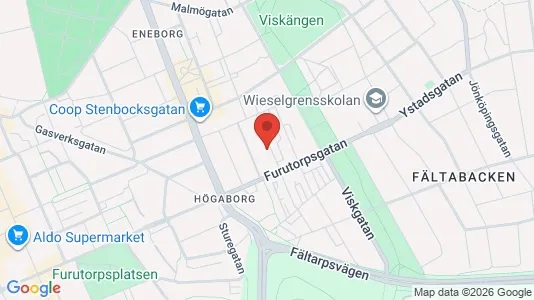 Apartments for rent i Helsingborg - kort over placeringen