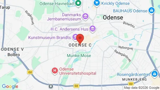 Apartments for rent i Odense C - kort over placeringen