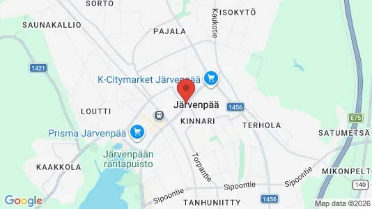 Apartments for rent i Järvenpää - kort over placeringen