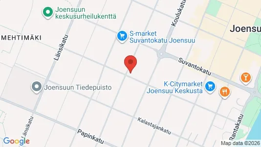 Apartments for rent i Joensuu - kort over placeringen