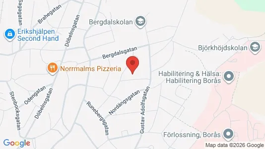 Apartments for rent i Borås - kort over placeringen