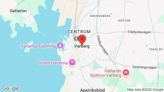 Apartments for rent i Varberg - kort over placeringen