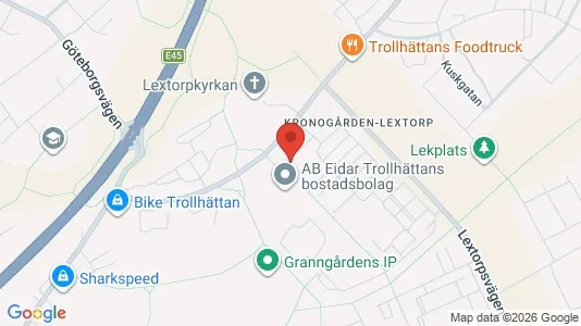 Apartments for rent i Trollhättan - kort over placeringen