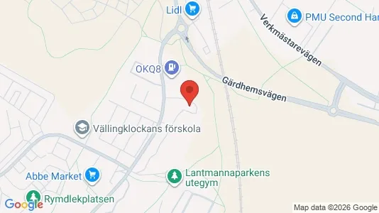 Apartments for rent i Trollhättan - kort over placeringen