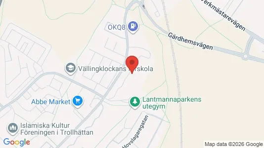 Apartments for rent i Trollhättan - kort over placeringen