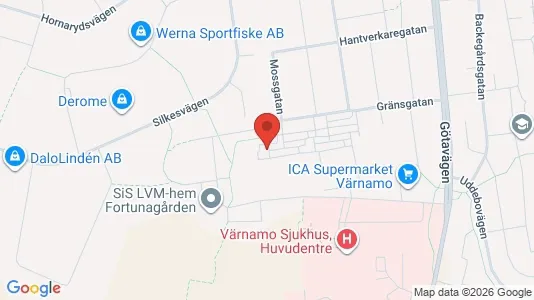 Apartments for rent i Värnamo - kort over placeringen