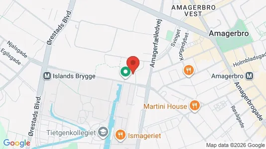 Apartments for rent i Copenhagen S - kort over placeringen