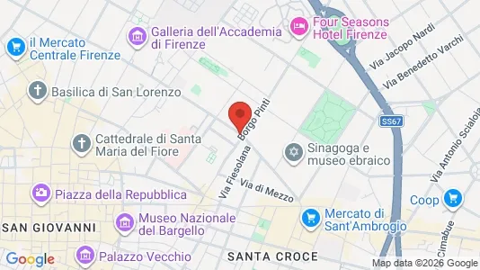 Apartments for rent i Florence - kort over placeringen