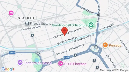 Apartments for rent i Florence - kort over placeringen