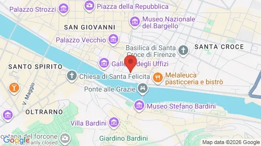 Apartments for rent i Florence - kort over placeringen