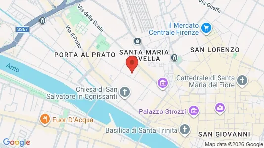 Apartments for rent i Florence - kort over placeringen
