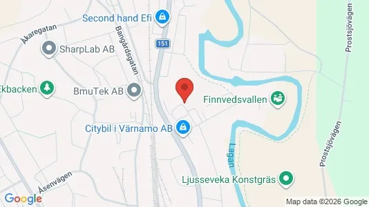 Apartments for rent i Värnamo - kort over placeringen
