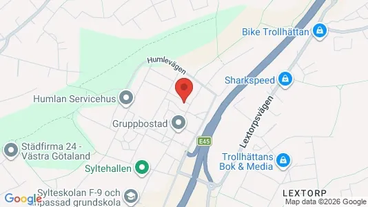 Apartments for rent i Trollhättan - kort over placeringen