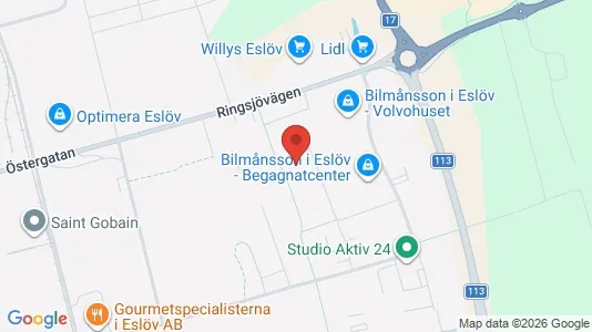 Apartments for rent i Eslöv - kort over placeringen