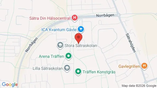 Apartments for rent i Gävle - kort over placeringen