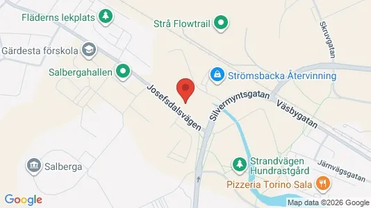 Apartments for rent i Sala - kort over placeringen