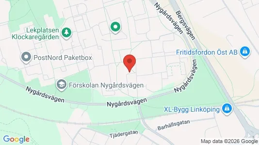 Apartments for rent i Linköping - kort over placeringen