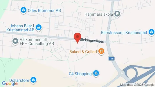 Apartments for rent i Kristianstad - kort over placeringen