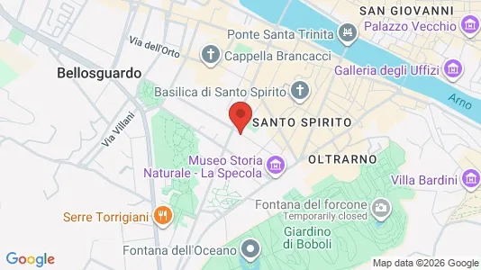 Apartments for rent i Florence - kort over placeringen