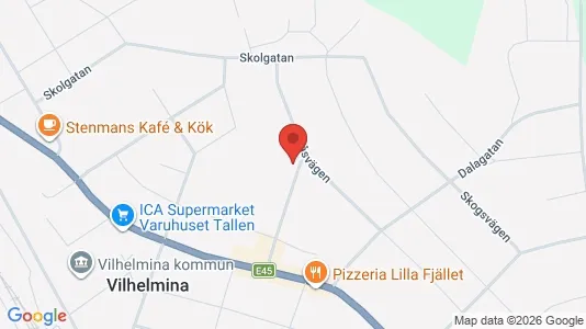 Apartments for rent i Vilhelmina - kort over placeringen