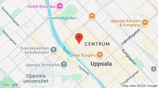 Apartments for rent i Uppsala - kort over placeringen