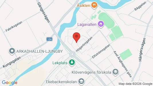 Apartments for rent i Ljungby - kort over placeringen