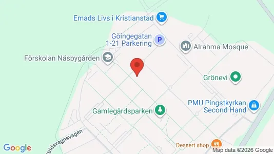 Apartments for rent i Kristianstad - kort over placeringen