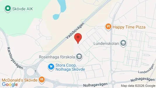 Apartments for rent i Skövde - kort over placeringen