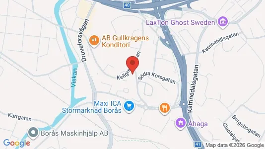Apartments for rent i Borås - kort over placeringen