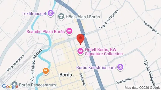 Apartments for rent i Borås - kort over placeringen