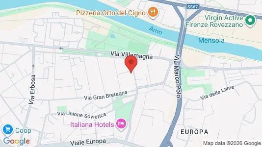Apartments for rent i Florence - kort over placeringen