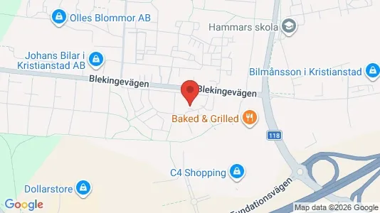 Apartments for rent i Kristianstad - kort over placeringen