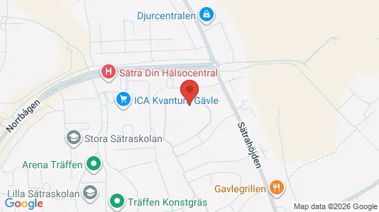 Apartments for rent i Gävle - kort over placeringen