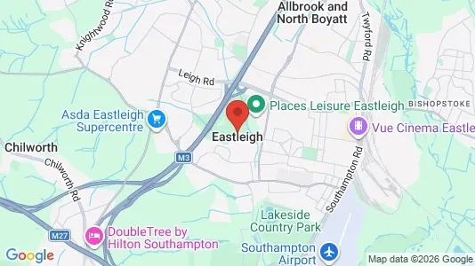 Houses for rent i Eastleigh - Hampshire - kort over placeringen