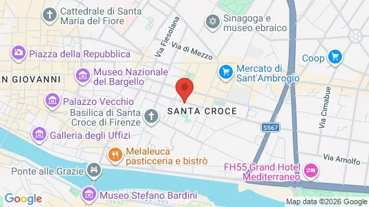 Apartments for rent i Florence - kort over placeringen