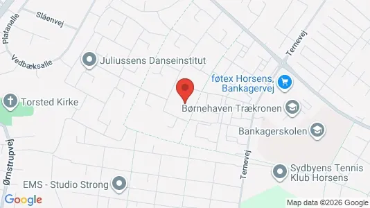 Apartments for rent i Horsens - kort over placeringen