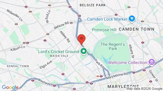 Houses for rent i London NW8 - kort over placeringen