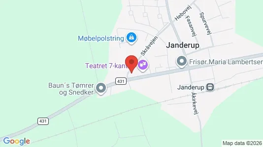 Apartments for rent i Janderup Vestj - kort over placeringen