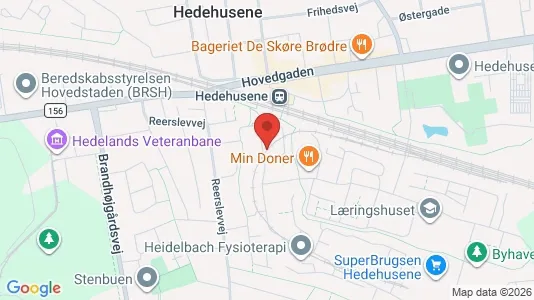 Apartments for rent i Hedehusene - kort over placeringen