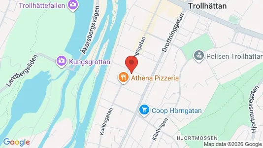 Apartments for rent i Trollhättan - kort over placeringen