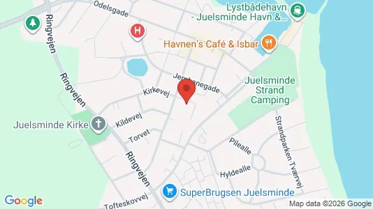 Apartments for rent i Juelsminde - kort over placeringen