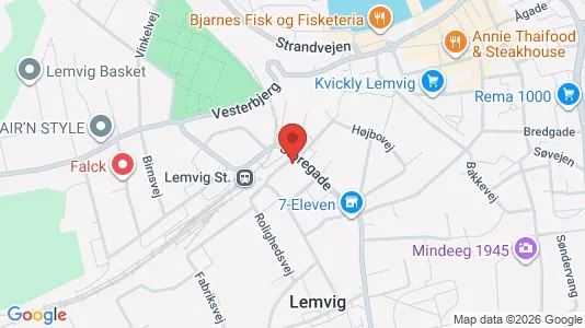 Apartments for rent i Lemvig - kort over placeringen