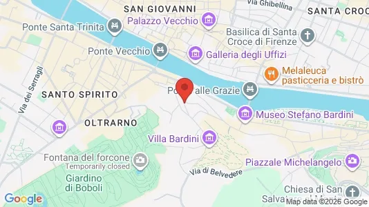 Apartments for rent i Florence - kort over placeringen