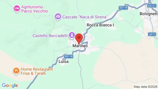 Apartments for rent i Marineo - kort over placeringen