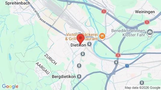 Apartments for rent i Dietikon - kort over placeringen