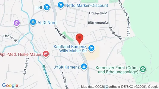 Apartments for rent i Bautzen - kort over placeringen