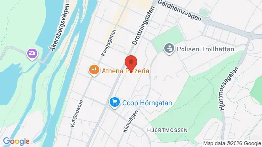 Apartments for rent i Trollhättan - kort over placeringen