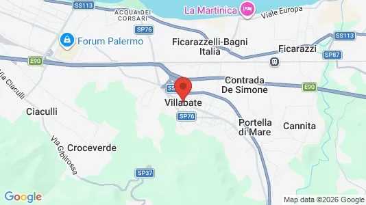 Houses for rent i Villabate - kort over placeringen